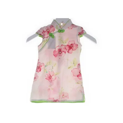 Cheongsam (White, Multicolored) from Wonderful