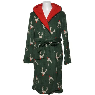 Bathrobe (Green, Red, Multicolored) from Loungeable Polyester