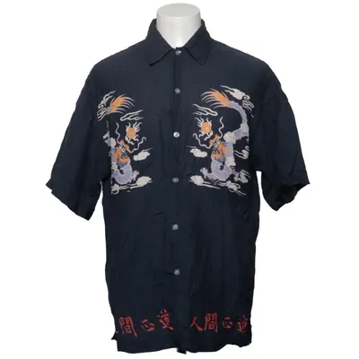 Short sleeve shirt (Blue) from Utility Cotton, Viscose