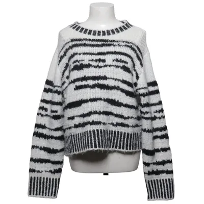 Sweater (Hvid, Sort) fra Object Akryl, Alpacauld, Genanvendt polyester