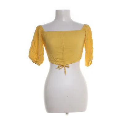 Crop top (Gul) fra Pull & Bear Linned, Viscose