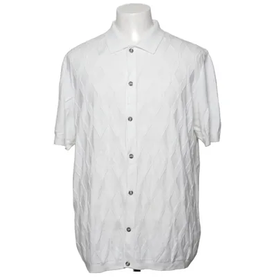 Short sleeve shirt (White) from H&M Acrylic, Cotton