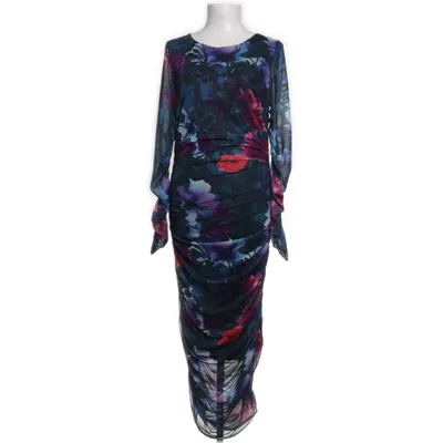 Långklänning (Blå, Flerfärgad) från Apart Glamour Elastan, Polyester