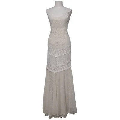 Robe longue (Blanc) de Alice + Olivia Coton, Polyamide, Viscose