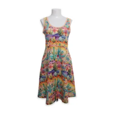 Klänning (Orange, Flerfärgad) från Nordanro Design Ekologisk bomull, Elastan