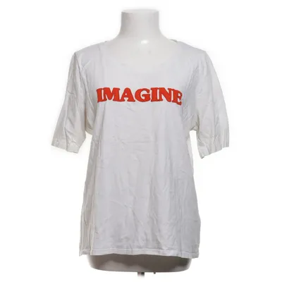 T-shirt (Vit, Röd) från Oui Ekologisk bomull