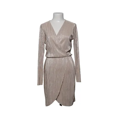 Robe portefeuille (Beige) de Mika Élasthane, Polyester