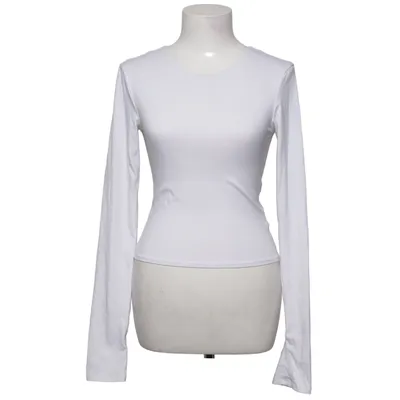 Langærmet t-shirt (Hvid) fra A-DSGN Bomuld, Elastan, Polyester