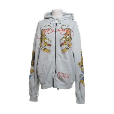 Huvtröja (Blå, Flerfärgad) från Ed Hardy x Urban Outfitters Bomull, Polyester