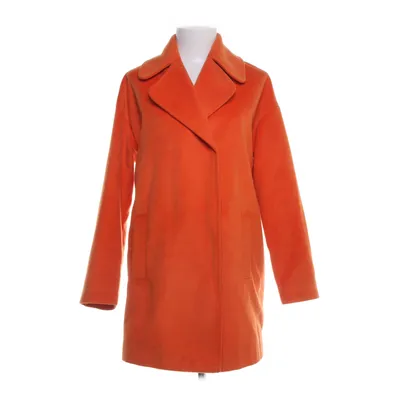 Coat (Orange) from Lost Ink Viscose, Polyester
