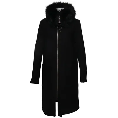 Frakke (Sort) fra Zara Basic Outerwear Akryl, Polyester, Uld