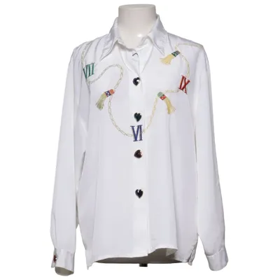 Shirt (White, Multicolored) from Tru Blouse