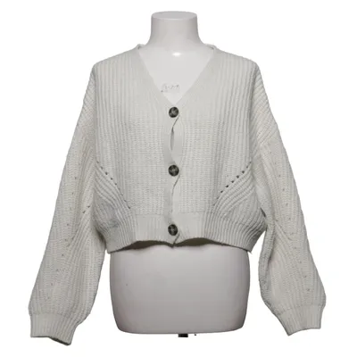Cardigan (Hvid) fra NA-KD Reborn Akryl, Elastan, Polyester, Viscose