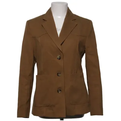 Blazer (Beige) from Mango Cotton, Lyocell, Polyester, Viscose