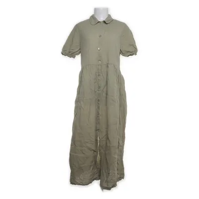 Shirt dress (Green) from Zara Woman Premium Collection Linen