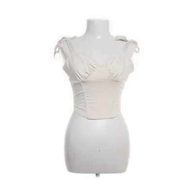 Crop top (Beige) van Nelly Elastaan, Polyester