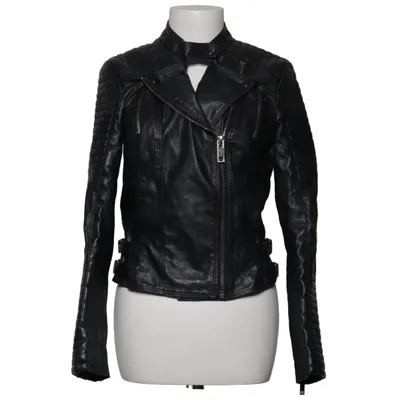 Veste de motard (Noir) de Yu & Me Polyester, Viscose