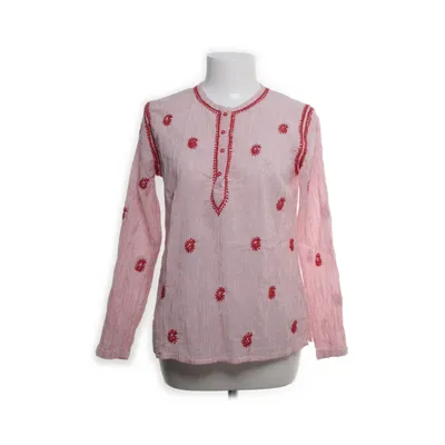 Blouse (Rood, Wit) van Maison Hotel Katoen