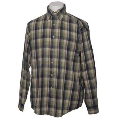 Buttondownskjorte (Grøn, Blå, Beige) fra Van Heusen Bomuld, Polyester