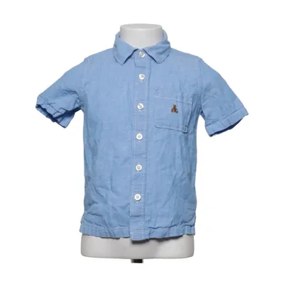 Short sleeve shirt (Blue) from BabyGap Cotton, Linen