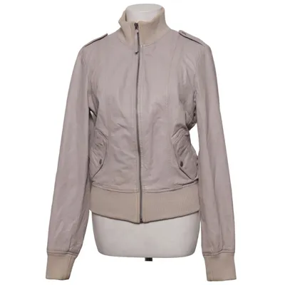 Bomberjakke (Beige) fra Saint Tropez Bomuld, Læder, Polyester
