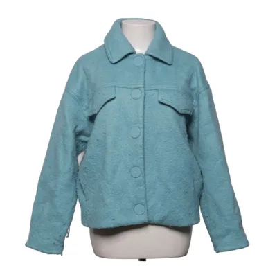 Overshirt (Blue) from Mango Premium Acrylic, Mohair, Polyester, Viscose, Wool