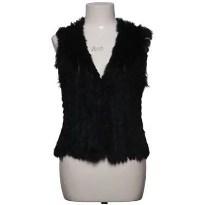Gilet (Noir) de Soyaconcept Acrylique, Fourrure de lapin