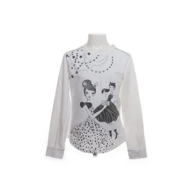 Top (White, Black) from Boboli Cotton, Elastane