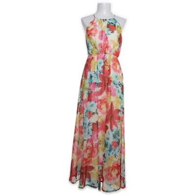 Maxi dress (White, Multicolored) from Jake's Polyester