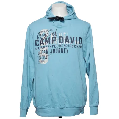 Sweat à capuche (Bleu) de Camp David Coton