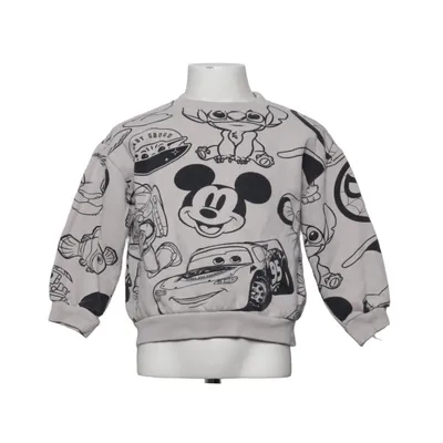 Sweatshirt (Beige, Noir) de Zara Coton, Élasthane