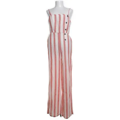 Jumpsuit (Red, White) from Forever 21 Linen, Viscose
