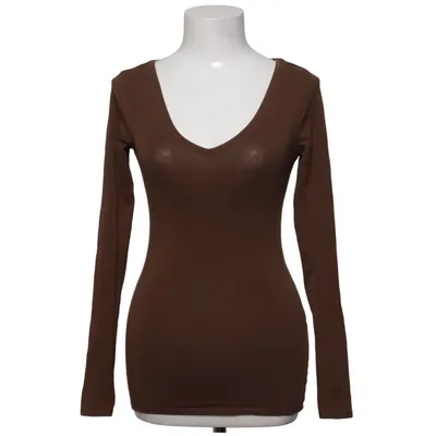 Långärmad t-shirt (Brun) från Zalando Essentials Bomull, Elastan