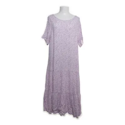 Kjole (Hvid, Pink) fra Zizzi Viscose