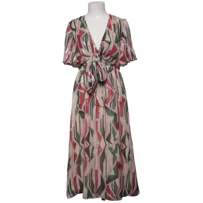 Jurk (Roze, Groen, Meerkleurig) van Ba&sh Metallvezel, Zijde, Viscose