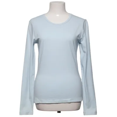 Langærmet t-shirt (Blå) fra Cue Bomuld, Elastan