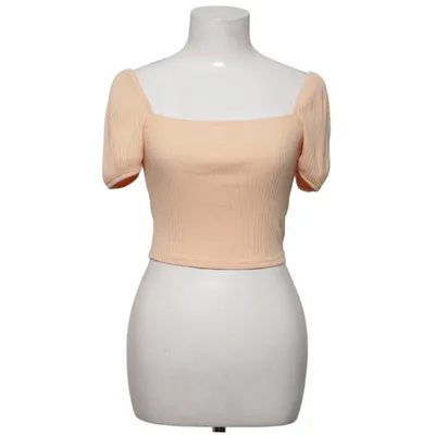 Crop top (Orange) de H&M Coton, Élasthane, Polyester