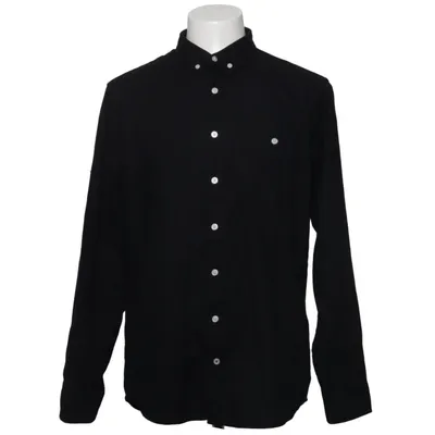 Button down shirt (Black) from Kronstadt Cotton, Linen, Polyester, Viscose