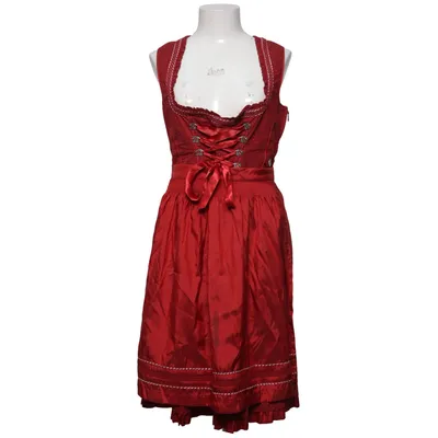 Dirndl (Rood) van Marjo Katoen, Polyamide, Polyester