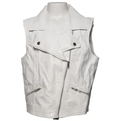 Gilet de motard (Blanc) de H&M Polyester, Polyuréthane, Viscose