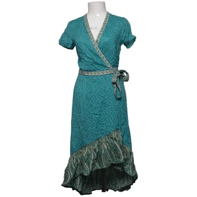 Wrap dress (Green, Blue) from Indiska Modal