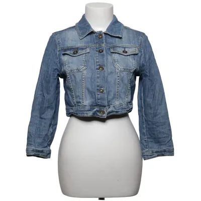 Denim jacket (Blue) from Topshop Moto Cotton, Elastane