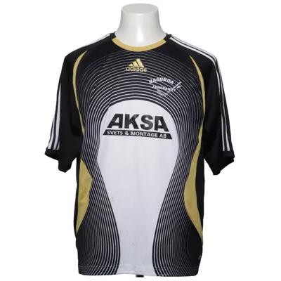 Fodboldtrøje (Sort, Hvid, Gul) fra Adidas Polyester