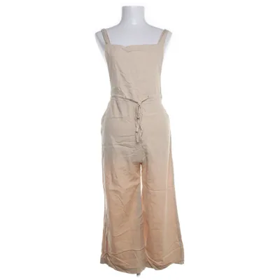 Hängselbyxor (Beige) från Bershka Linne, Viskos