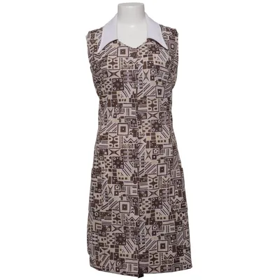 Skjortklänning (Brun, Beige, Vit) från Jersey Polyester