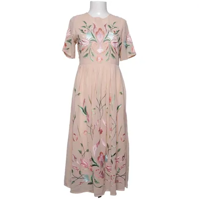 Dress (Beige, Multicolored) from Lace & Beads Polyester