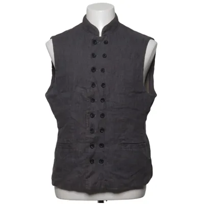 Suit vest (Gray) from Zara Cotton, Linen, Polyester