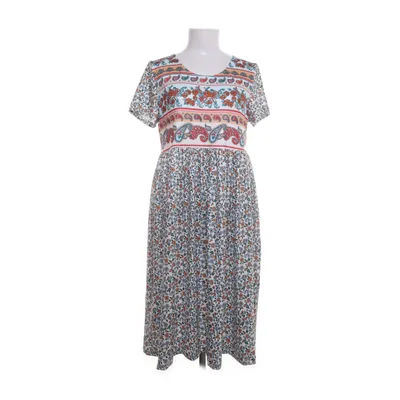 Dress (White, Multicolored) from Maria & Gabriele Polyester, Cotton
