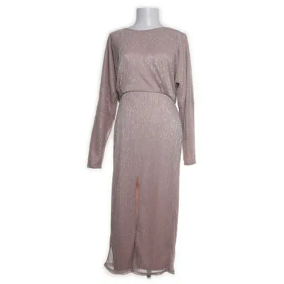 Långklänning (Rosa) från NLY Eve Metallfiber, Polyester