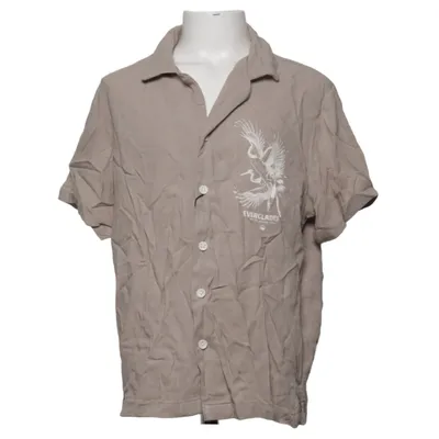 Chemise à manches courtes (Beige) de Denim & Flower Viscose